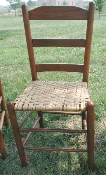 Ladder Back Cane Bottom Chair